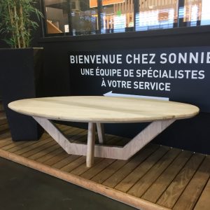 Sonnier design table basse ovale en chêne massif | Sonnier, Menuiserie, Panneaux, Bois | Isère (38), Drôme (26), Ardèche (07)