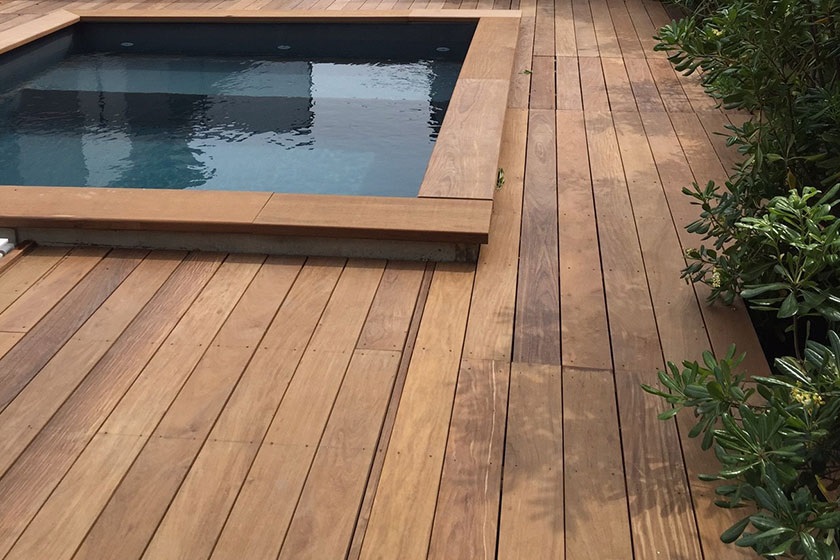 Terrasse et piscine bois exotique ipe | Sonnier, Menuiserie, Panneaux, Bois | Isère (38), Drôme (26), Ardèche (07)