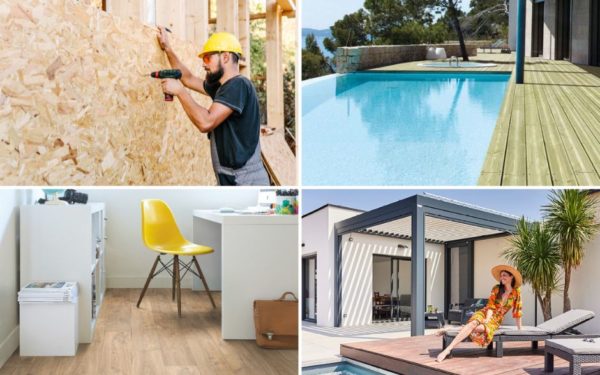 Gamme de produits : OSB, lames de terrasse, parquet Quickstep, Idéal par Gustave Rideau